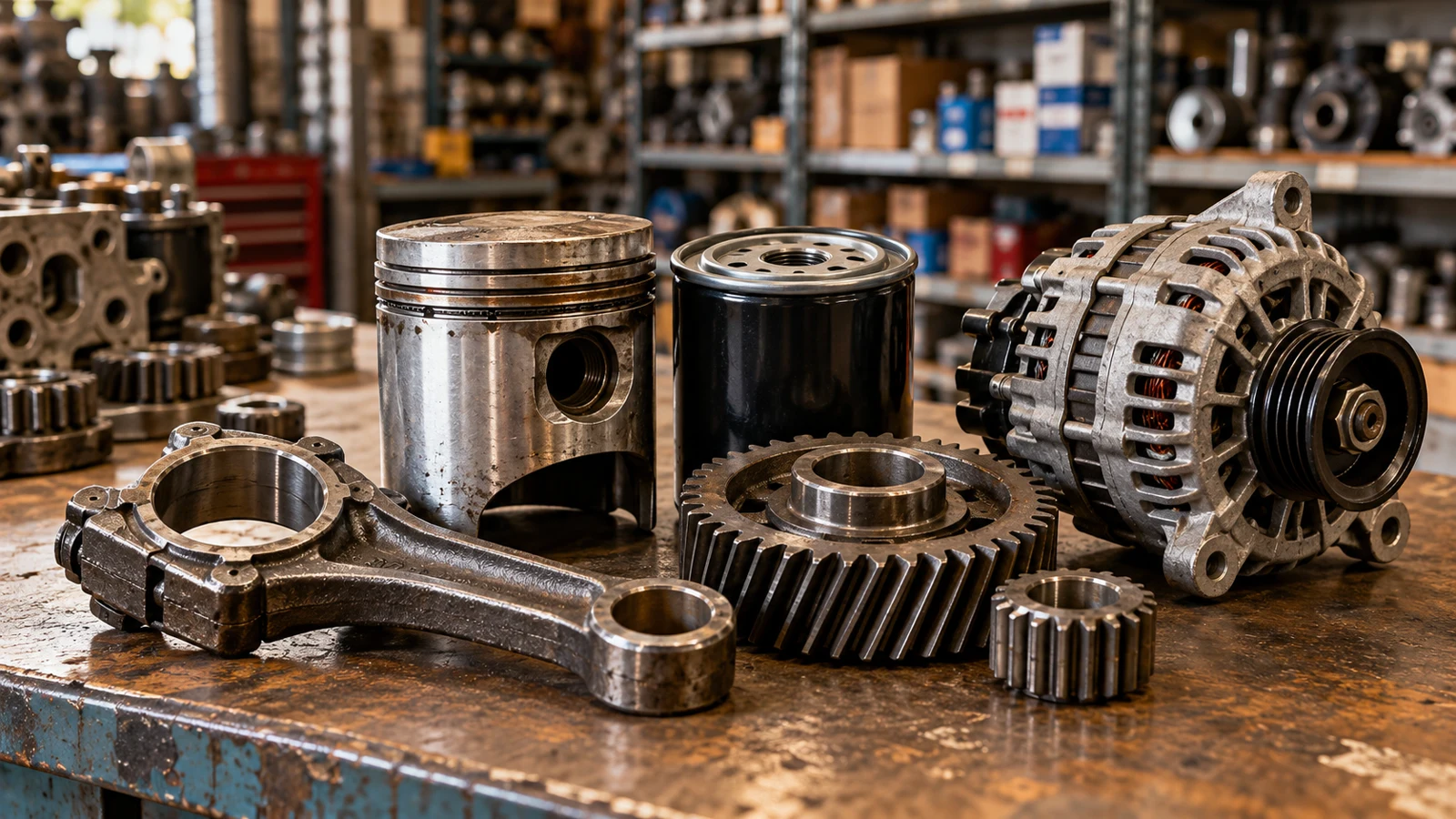 Engine spare parts and aftermarket components