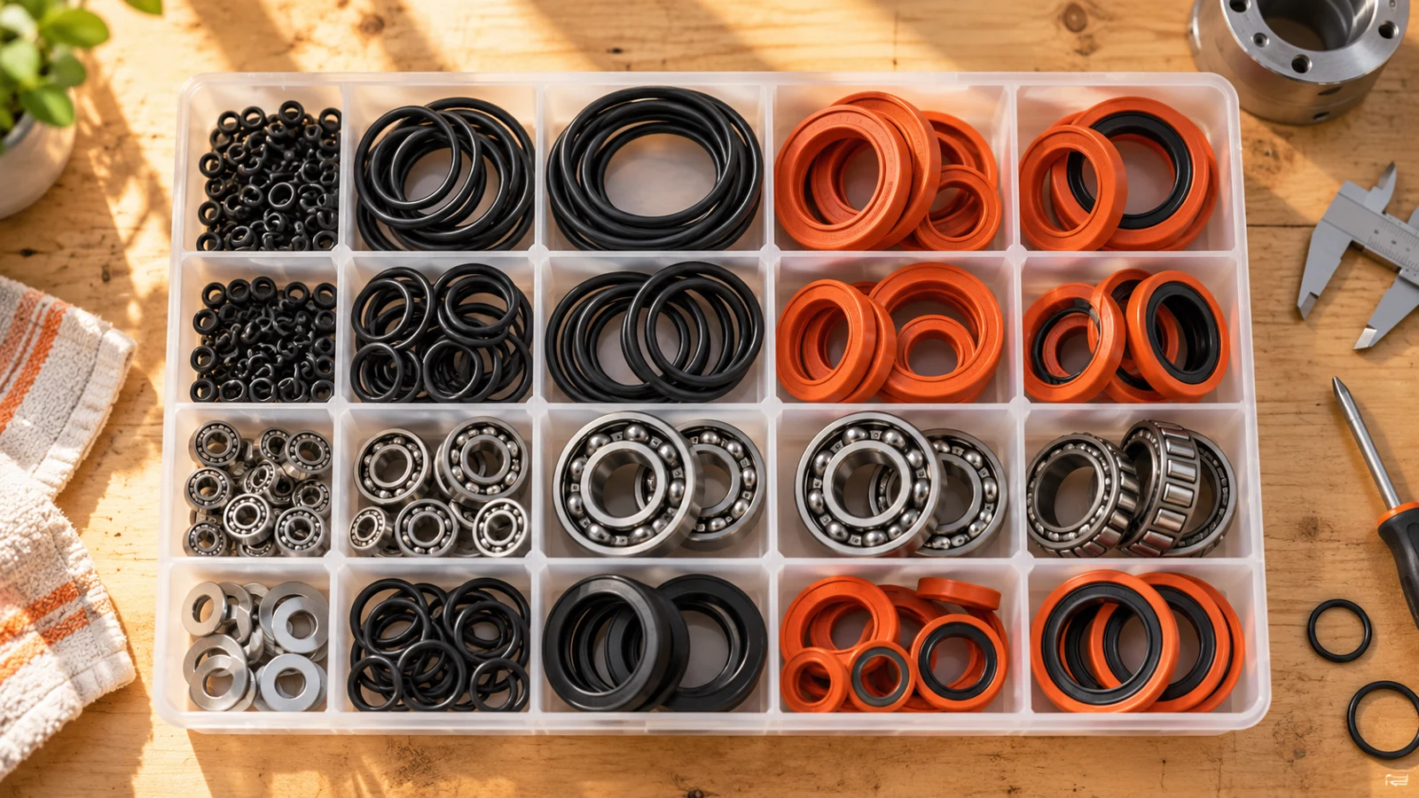 Industrial seal kits and bearings